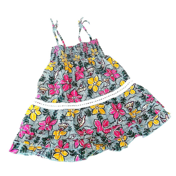 Tucker & Tate 3T Hibiscus Floral Sundress Summer Dress - Picture 3 of 5